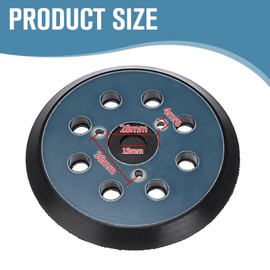 Replacement Sander Pad, 5 Inch 8 Hole Replacement Sander Base, Sanding Backing Pad Hook and Loop Sander Pad Compatible with Makita BO5010, BO5030K, BO5031K, BO5041K