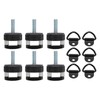 Universal Billet Aluminum Hardtop Quick Release Thumb Screw, 6 Pieces