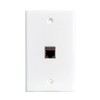 BOPLAT Single Gang Ethernet CAT7 Wall Plate Female to Female