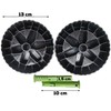 Cast Plastic Wheels, Wheels for Garden Wheelbarrow "LOAD&GO", 55 Litre