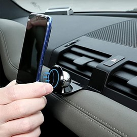 CHEYA Alumium Alloy Car Interior Center Console Dashboard Main Co-Pilot Air Vent Mobile Phone Holder for Land Rover Defender 110 2020 2021 2022 Car Accessories, BLACK