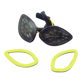 CBR Flush Mount Smoke 12 Amber LED Front Turn Signal Blinker Side Marker Compatible with Honda CBR1000RR 2004-2005