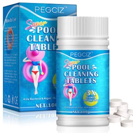 Chlorine Tablets For Swimming Pool Cleaning, Hot Tub Chlorine Tablets, 3x Slower Dissolvng, Keep The Water Clear, Quickly Remove Odours, Protect Your Health, 100PCS