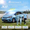 Full Window Sunshade for 2015-2020 Honda Fit,Windshield Side Triangular Rear