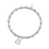 Philip Jones Letter B Initial Stretch Bracelet Created with Zircondia®
