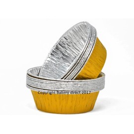 Bakery Direct 130 Round Gold Pie foils/Dishes