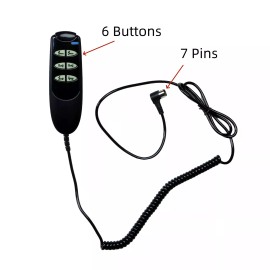 Dequn Electric Drive Medical Hospital Bed 6 Button 7 Pin Remote Model 15033 and 15235