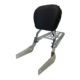 Studded Contoured - Sissy Bar Backrest & Luggage Rack for 04+ Honda Shadow Aero VT750