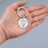 LUOKIFUR 2022 Graduation Inspirational Keychain Souvenir Stainless Steel Graduation Keyring