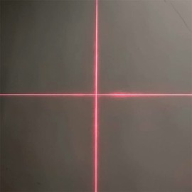 Red Cross Line Light Cross Hair Module Generator Projector Placement Position Guide for Wood Stone Screen Printing Heat Press Cloth Fabric Cutting Alignment (+AC-DC adpter+Holder, Red Cross)