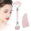 Rose Quartz Face Roller Massager Facial Lifting Tightening Roller Gua