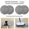 GOBOT Electric Mop Pads (4 Piece Gray for G29 G28