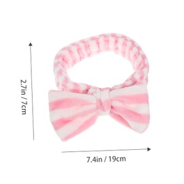 Minkissy Fashion Headbands for Women Elastic Bowknot Face Mask Makeup Curly Hair Accessory