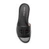 Cole Haan Women's Flynn Logo Slide Sandal Flat, Black Leather,
