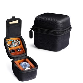 AMZSAFE single watch case, hard watch travel box/compartment for jewelry organizer
