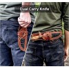 Knife Holster EDC HANDMADE LEATHER HAND CRAFTED BELT SHEATH HOLSTER