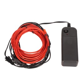 Neon Lights Wire Red Soft Flexible Brigh Cuttable Radiationless Low Noise Red EL Wire for Party Christmas Holiday