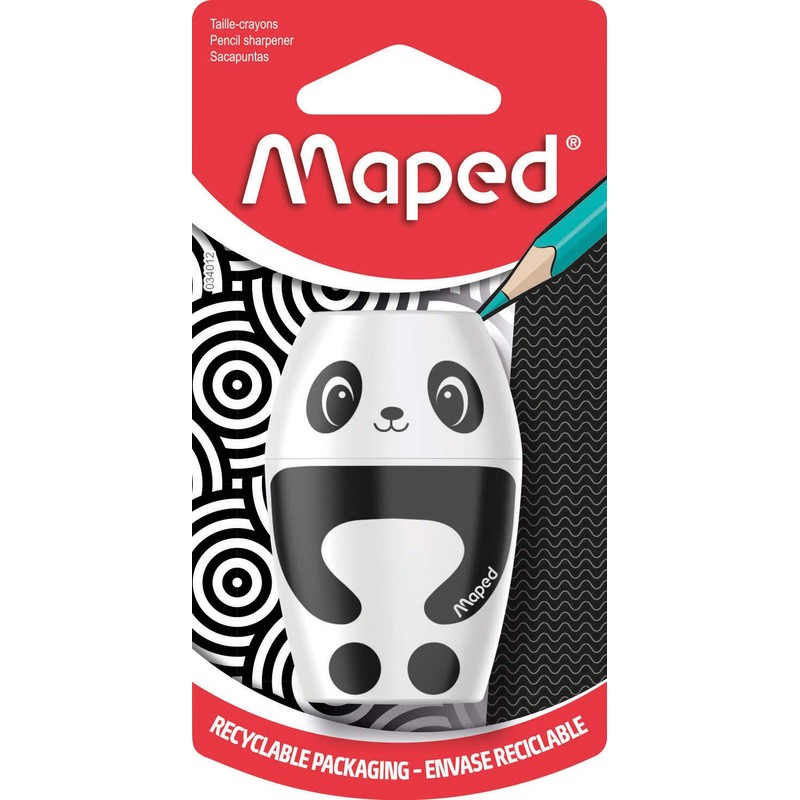 Maped Shaker Pencil Sharpener (Panda or Penguin), 34012