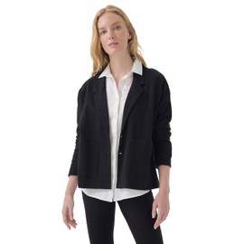 Pact Organic Cotton Women's Relaxed Blazer Black