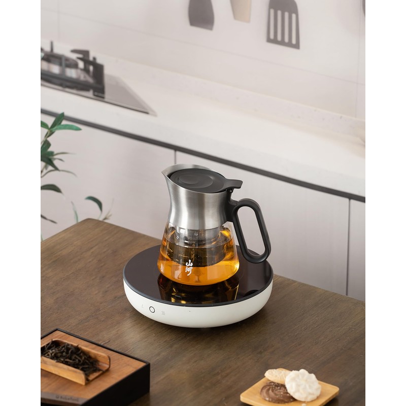 ZENS Design Glass Teapot with Infuser, 23 oz Small Loose