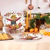 Grencian 50Pcs Fall Scarecrow Party Oval Paper Plates Thanksgiving Oval