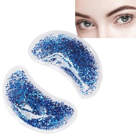 Mascarilla de Gel para Ojos, Bolsa de Hielo en Gel para Ojos que Alivia la Fatiga Ojeras, Almohadilla Reutilizable para Enfriar los Ojos(azul)