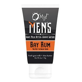O My! Goat Milk After Shave Lotion 2oz | Made with Farm-Fresh Goat Milk | Shea Butter and Vit E | Free of Parabens & More | Handcrafted in USA