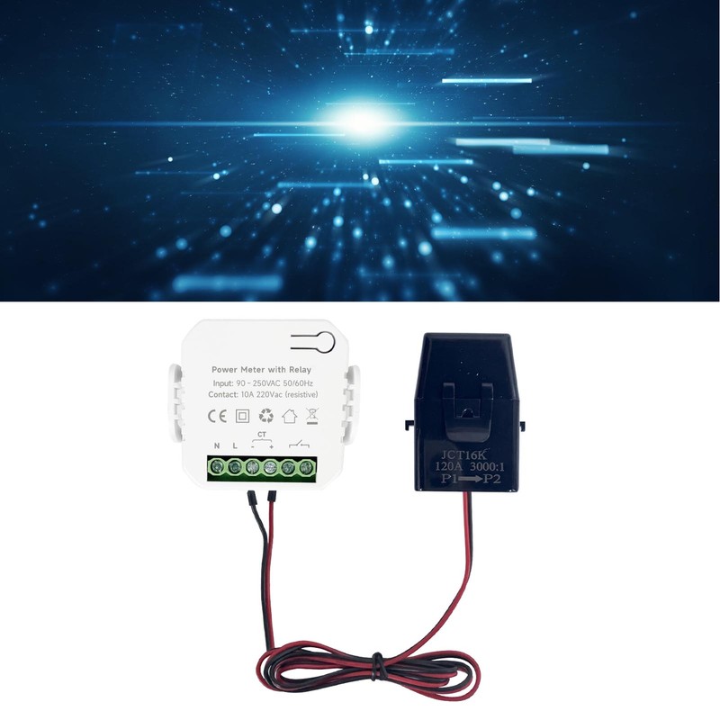 WiFi Smart Energy Monitor Single Phase Clamp Electricity Meter with