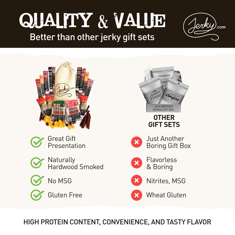 Jerky.com 26pc Meat Sticks Variety Pack | Healthy Snack for