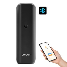 Waterless Wall Plug in Diffuser - Coverage 700 Sq.FT - Nanotechnology Plug in Scent Diffuser for Essential Oils- for Hotel and Home or Office - Smart Bluetooth APP Operation(Black)