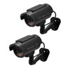 Twilight Garage 2 Packs Black Dummy Camera Waterproof Bullet Simulated