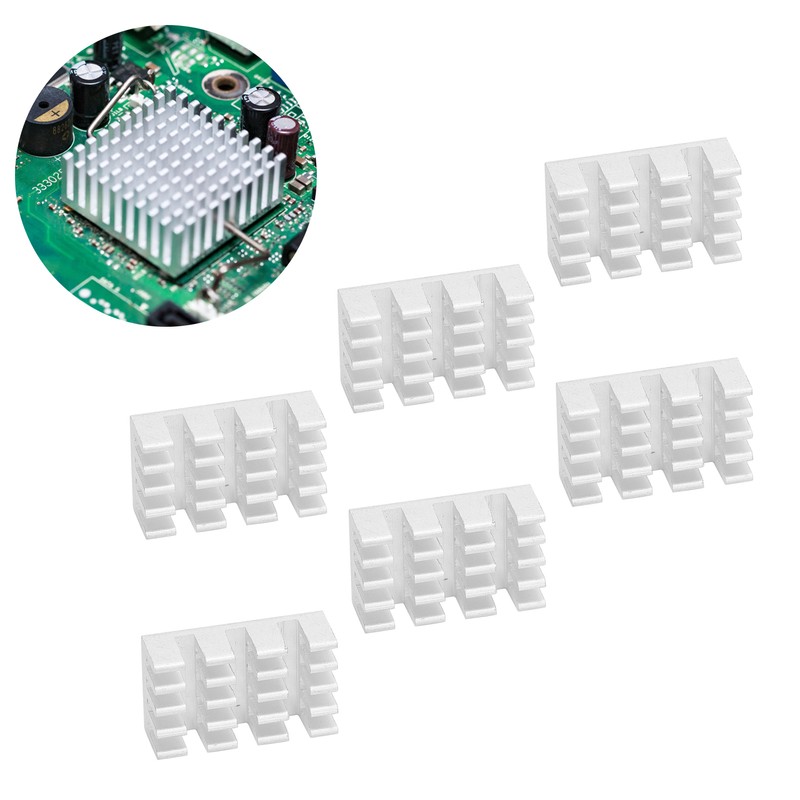 80Pcs Aluminum Heatsinks Module Cooling Radiator Board for Electronic Components