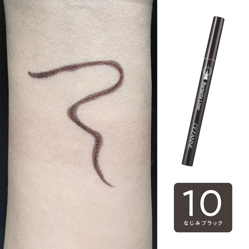 Cezanne Burepita Liner, 10 Familiar Black, 0.67 ml, Eyeliner 0.2