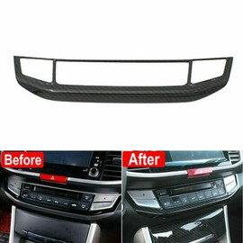TEAMWILL New Carbon Fiber Switch Panel AC CD Cover Consoles for Honda Accord 2013-2017