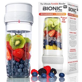 Bionic Blade Personal Blender 26.5 Oz, Cordless, Rechargeable 18,000 RPM Portable for Shakes and Smoothies Portable 8.6" Tall, Seen On TV (Mint)