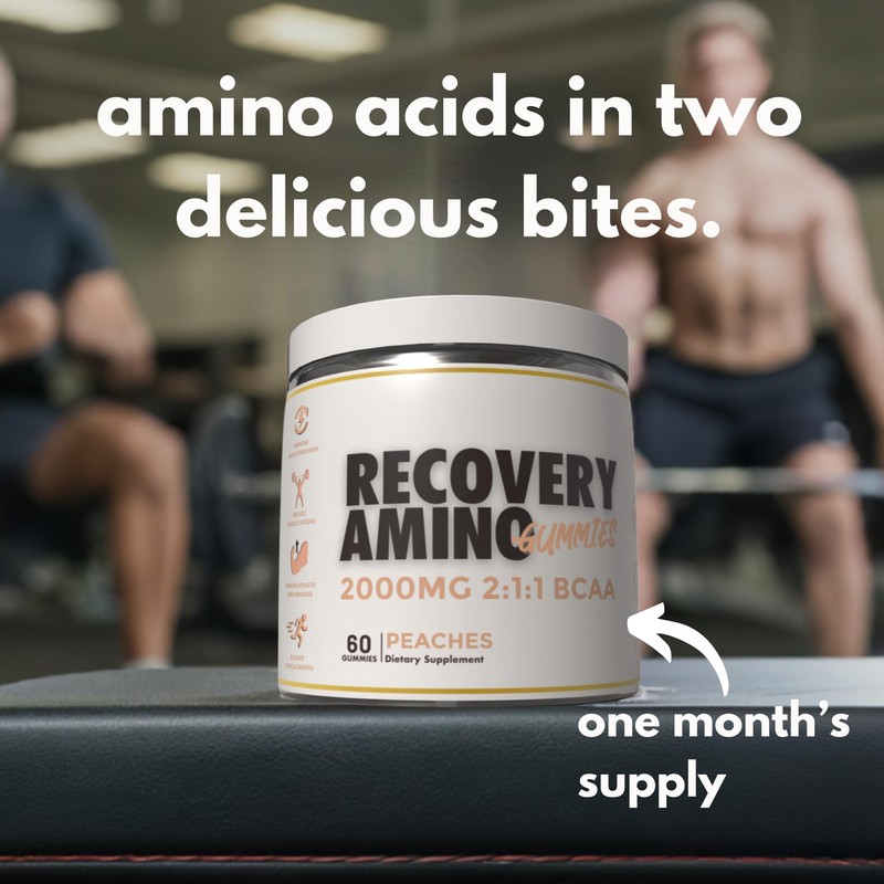 BCAA Gummies for Muscle Recovery & Muscle Endurance – Branched-Chain