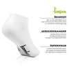lampox Bamboo Trainer Socks (6x Pairs) - White, size: 35-38