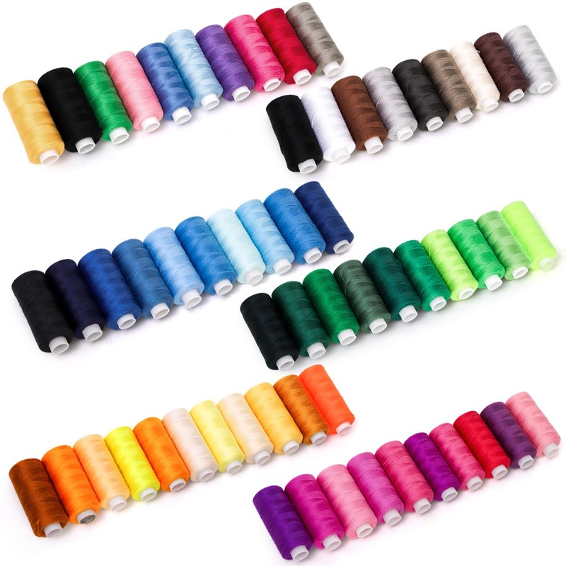 Tosnail 60 Rolls Sewing Threads Kit, 400 Yard per Polyester