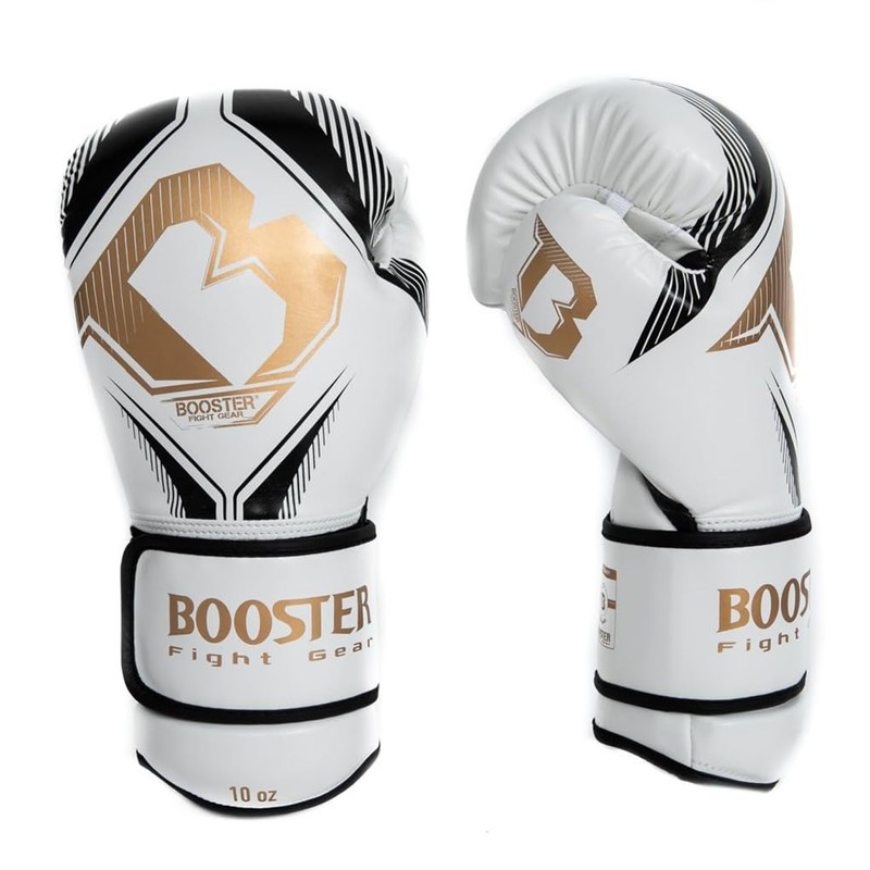Booster Fightgear Boxing Gloves Bangkok Series 2 White/Gold - Boxing