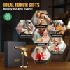 KOACKL Dual Flame Butane Torch Lighter, Refillable Kitchen Torch, Adjustable