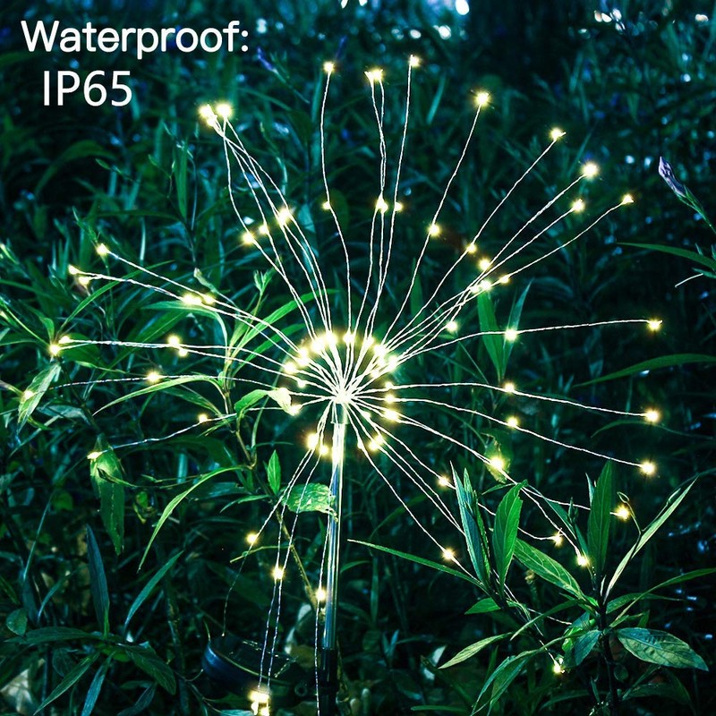 Fireworks light warm white