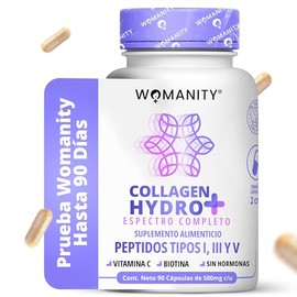 Colágeno Hidrolizado Biotina Péptidos Tipo Iii 100 Puro Vitamina Cápsulas Rellenos Hormonas Formulado Por Doctoras Womanity Prueba Hasta Días