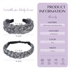 XRACEPHOL 2Pcs Braided Headbands Synthetic Headbands Handmade Fashion Braid Headband