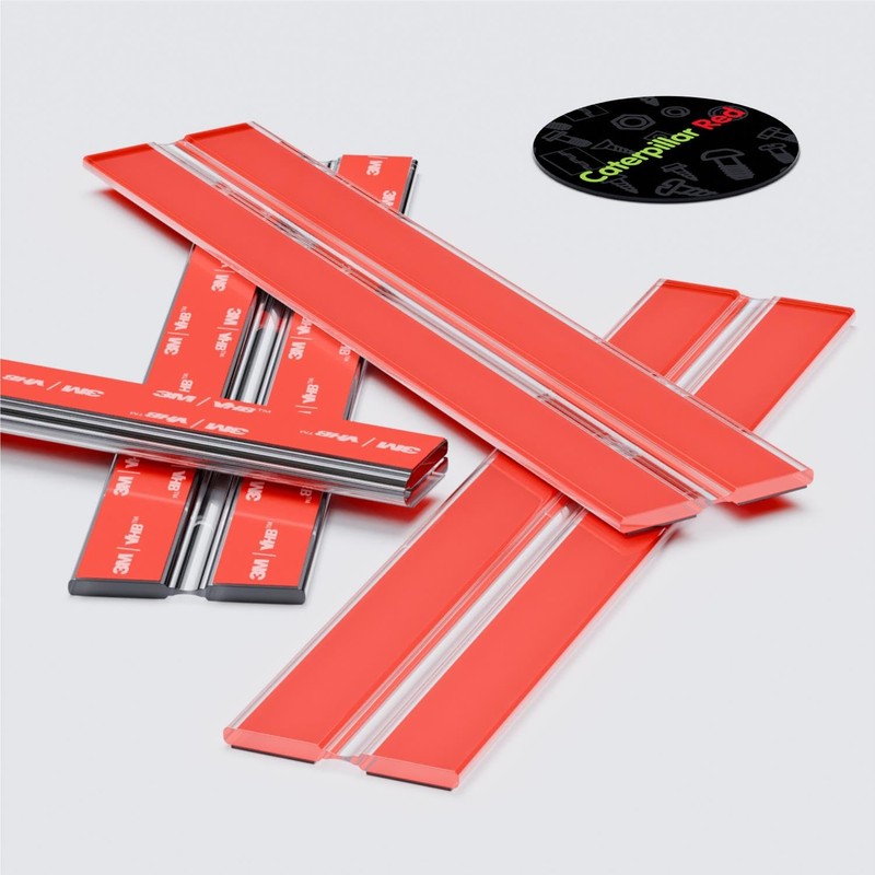 4X 200mm Acrylic Flexible Hinges - No Glue Required. Low