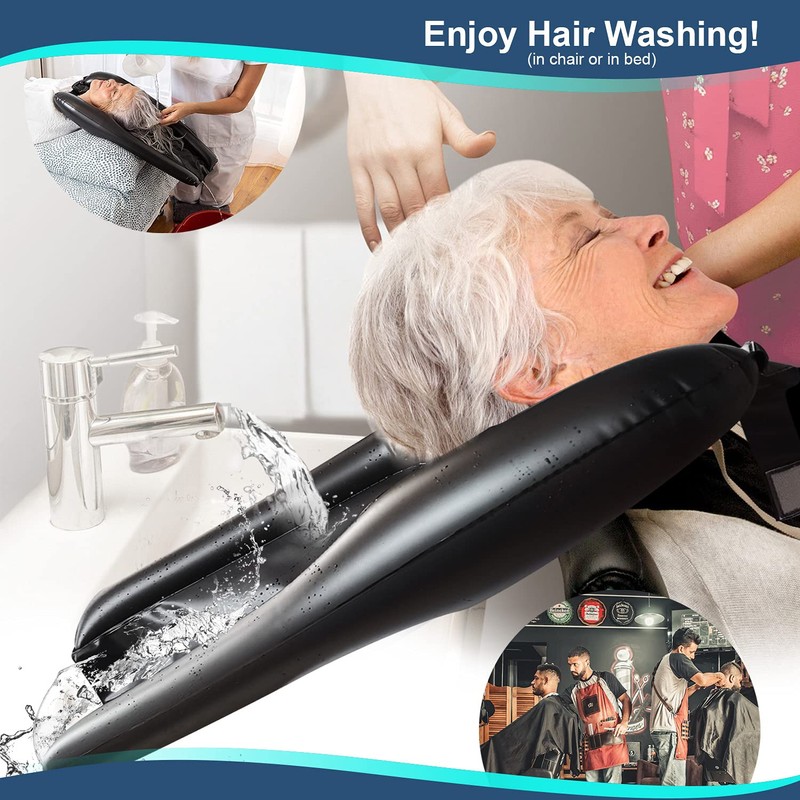 Hair Washing Basin for Bedridden Inflatable Hair Washing Sink for