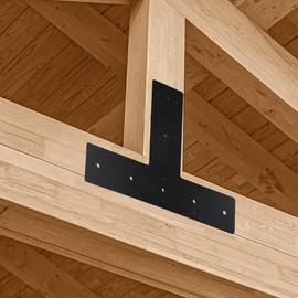 T Post Timber Brackets,Post to Beam Connector for 6x6 Brackets,Sturdy Steel Material Brackets, Versatile Connectivity