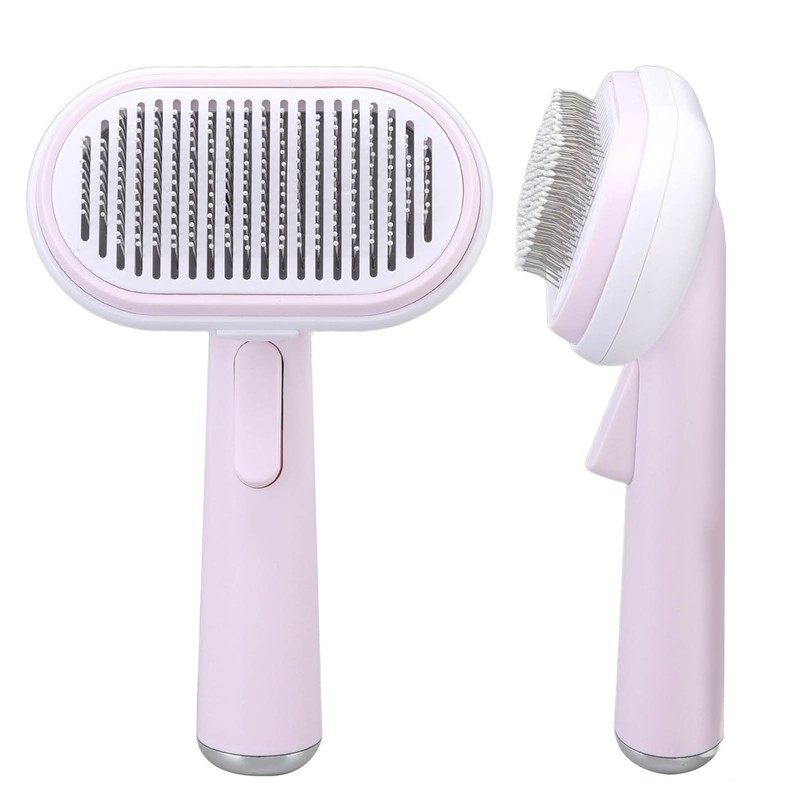 5 in 1 Pet Slicker Brush One Button Hair Removal