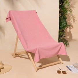 Brentfords Microfibre Beach Towel Dusky Pink, Swim Towels for Adults Super Quick Dry Towel Pool Gym Summer Beach Holiday Essentials Travel Towels, 71cm x 152cm