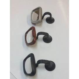 BH SAFETY 3.5" "GAG" GOOSE NECK WINDSHIELD MOUNT BLIND SPOT MIRROR JH-371