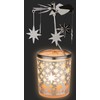 Glass Lantern, Carousel, Stars, 15 cm